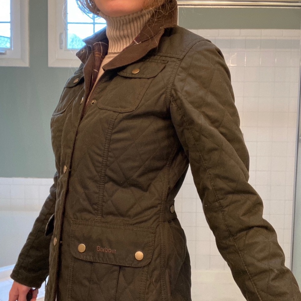 Barbour Women's Waxed Quilted Utility Jacket
